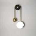 Modern golden ball led wall lamp gold & white bedroom sconce