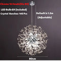 Modern golden dandelion spark led chandelier living room crystal light