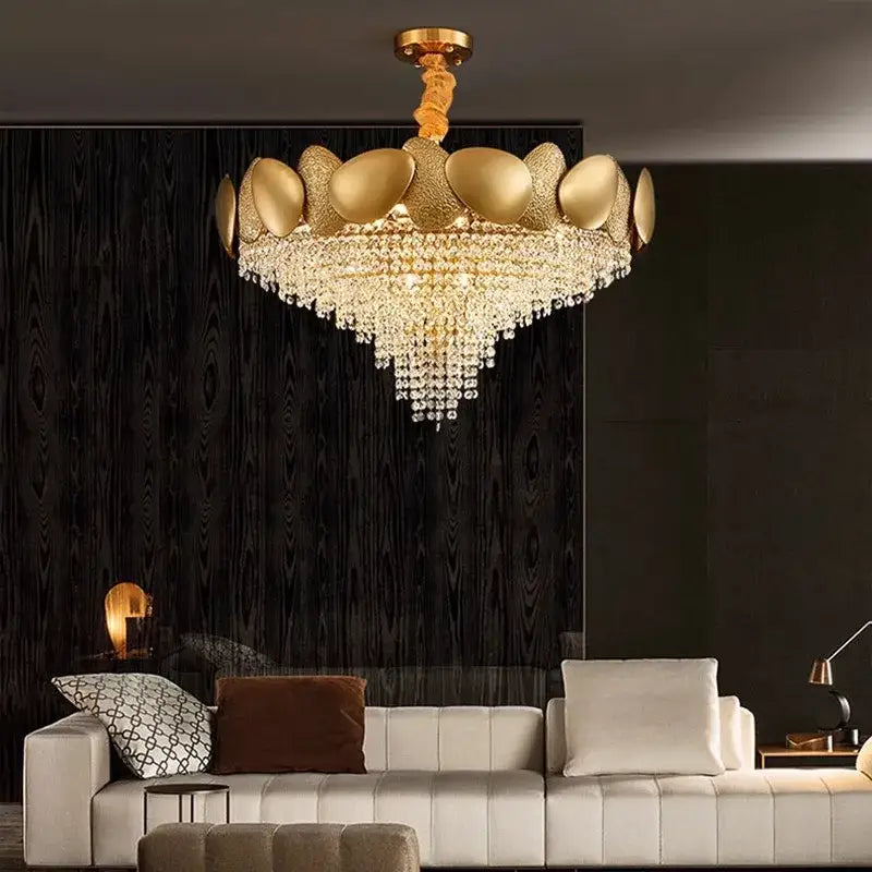 Modern golden decorbites crystal chandelier for living room