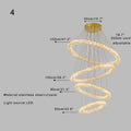 Modern golden decorbites crystal ring chandelier living room light
