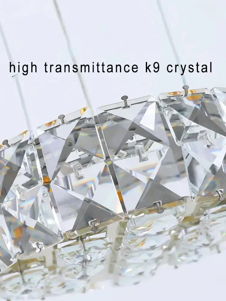 Modern golden decorbites crystal ring chandelier living room light