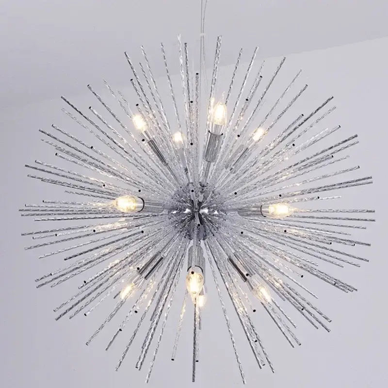 Modern golden decorbites geometric starburst chandelier dining room light
