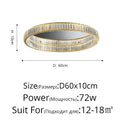 Modern golden double ring decorbites crystal led ceiling chandelier dining room
