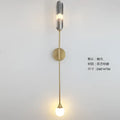 Modern golden inclined tube wall lamp living room sconce