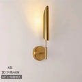 Modern golden inclined tube wall light living room sconce