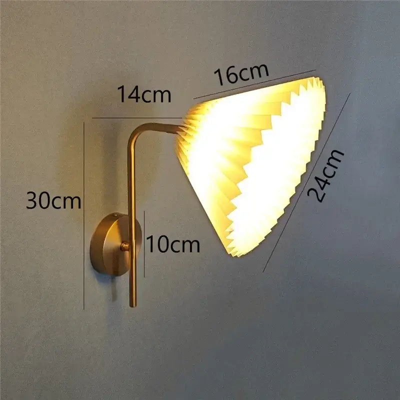 Modern golden led reading wall lamp bedroom minimalist spotlight