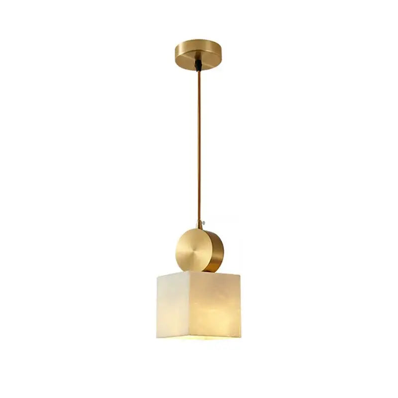 Modern golden luxury marble pendant lamp for dining room