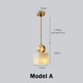 Modern golden luxury marble pendant lamp for dining room