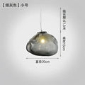 Modern gray cloud glass pendant lights living room fixture
