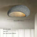 Modern gray concrete cream ceiling lamps chandelier bedroom light