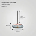 Modern gray glass chandelier knot pendant lamp for dining room