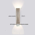 Modern gray stone double led wall lamp bedroom sconce