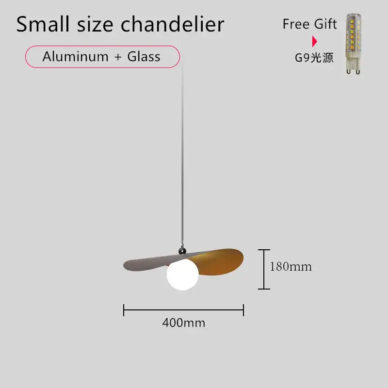 Modern gray & wood adjustable led pendant chandelier dining room