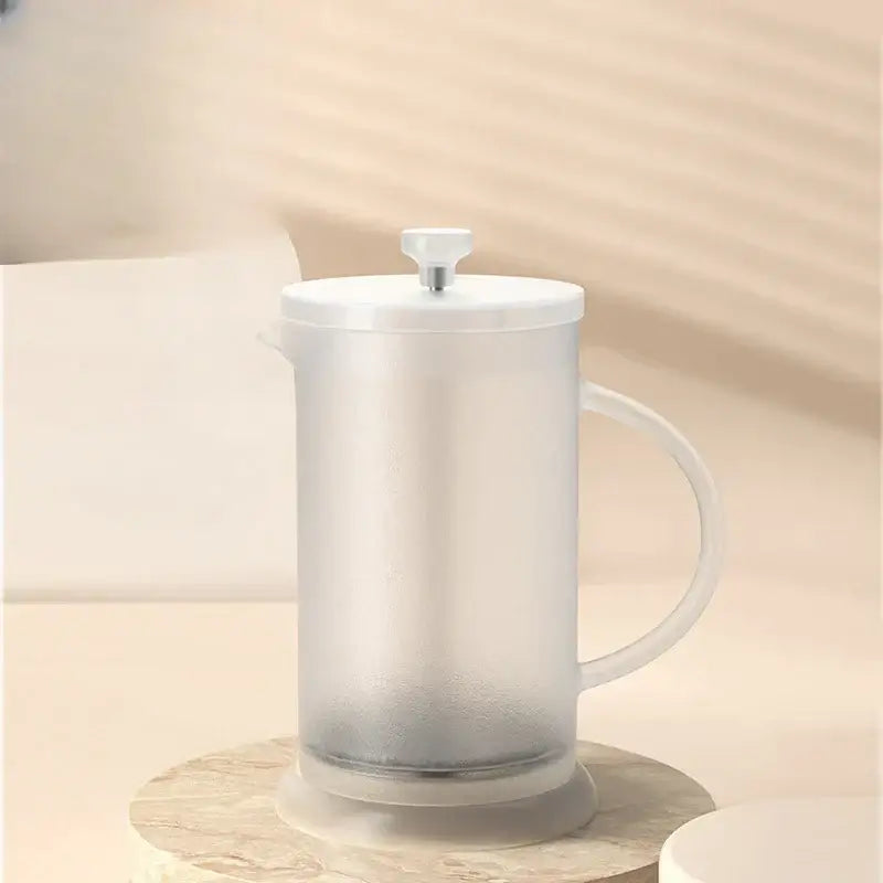 Modern green glass french press coffee maker kitchen teaware pot