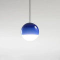 Modern green & white glass ball led pendant – dining room lighting