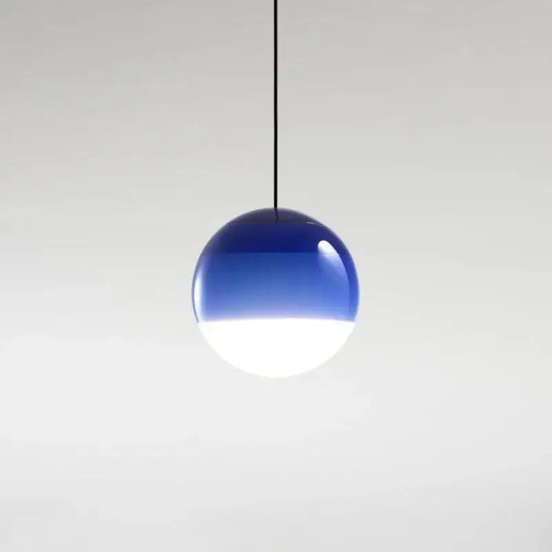 Modern green & white glass ball led pendant – dining room lighting