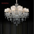 Modern hand blown crystal chandelier light for dining room