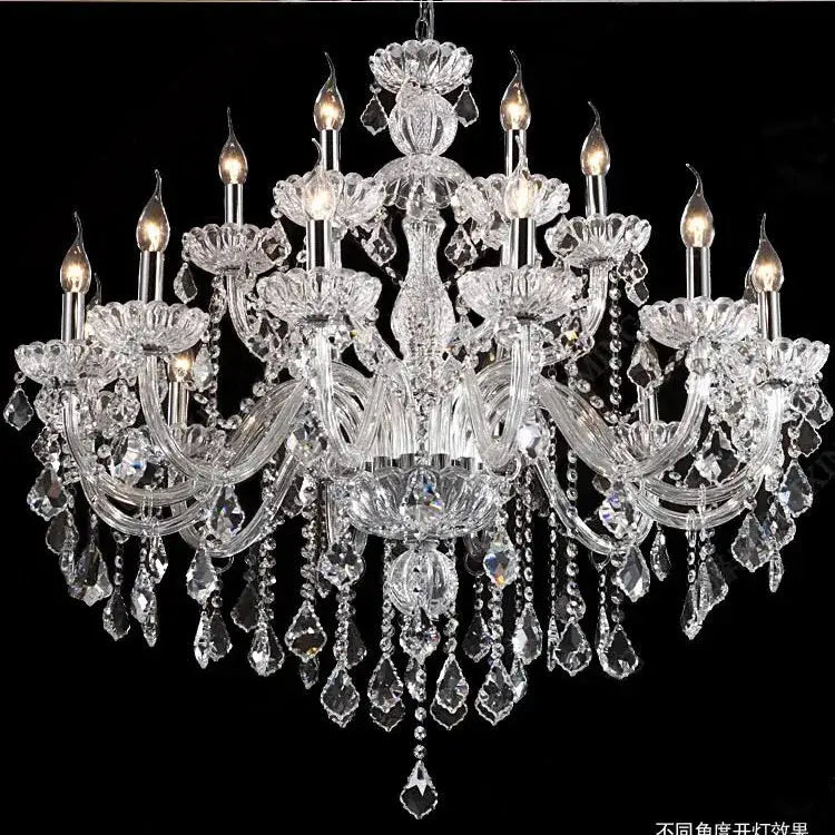 Modern hand blown crystal chandelier light for dining room