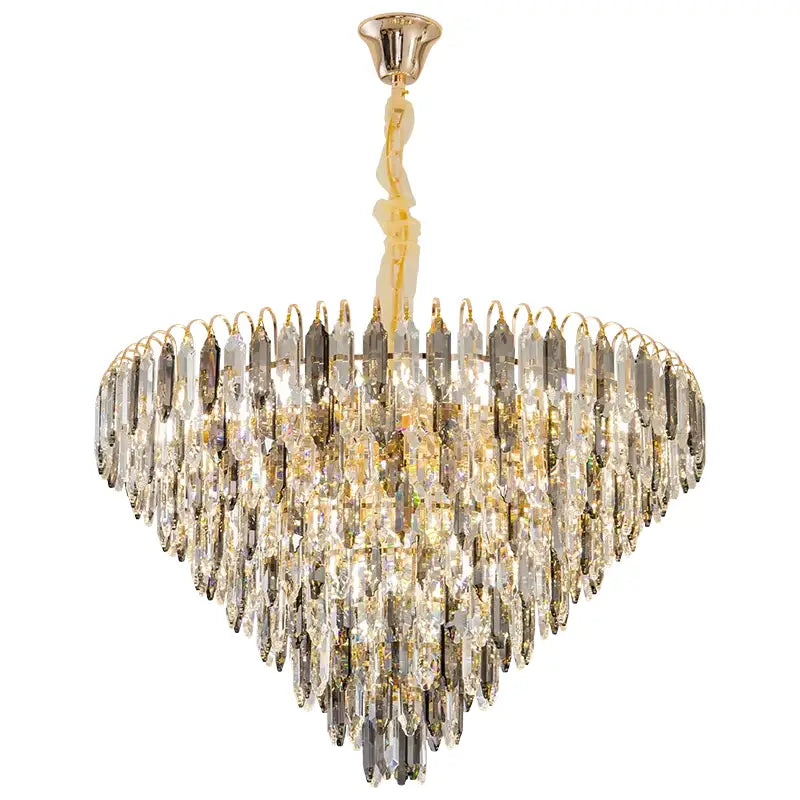 Modern heart shaped gold decorbites crystal chandelier living room