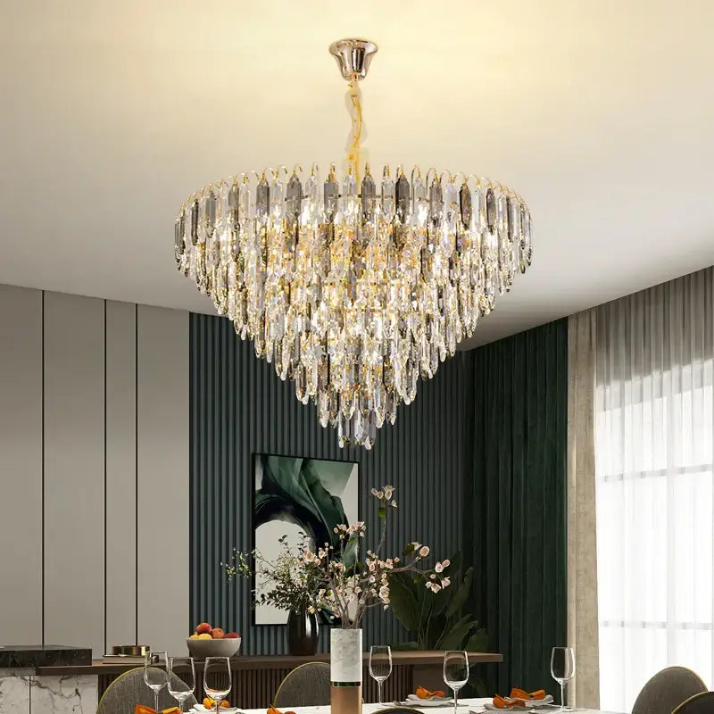 Modern heart shaped gold decorbites crystal chandelier living room