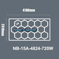 Modern honeycomb hexagon led ceiling light – living room fixture