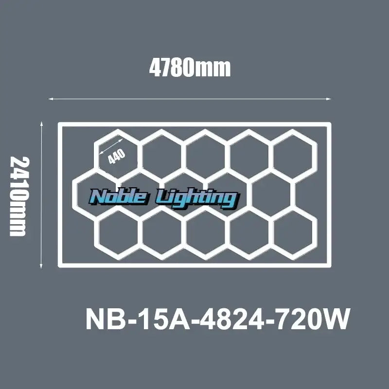 Modern honeycomb hexagon led ceiling light – living room fixture