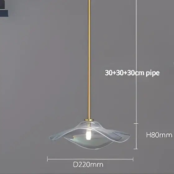 Modern iridescent glass plated pendant lamp kitchen lighting