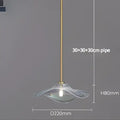 Modern iridescent glass plated pendant lamp kitchen lighting