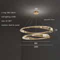 Modern irregular gold steel pendant light dining room dimmable crystal