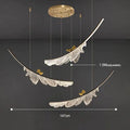 Modern italian copper chandelier gold bird pendant light dining room