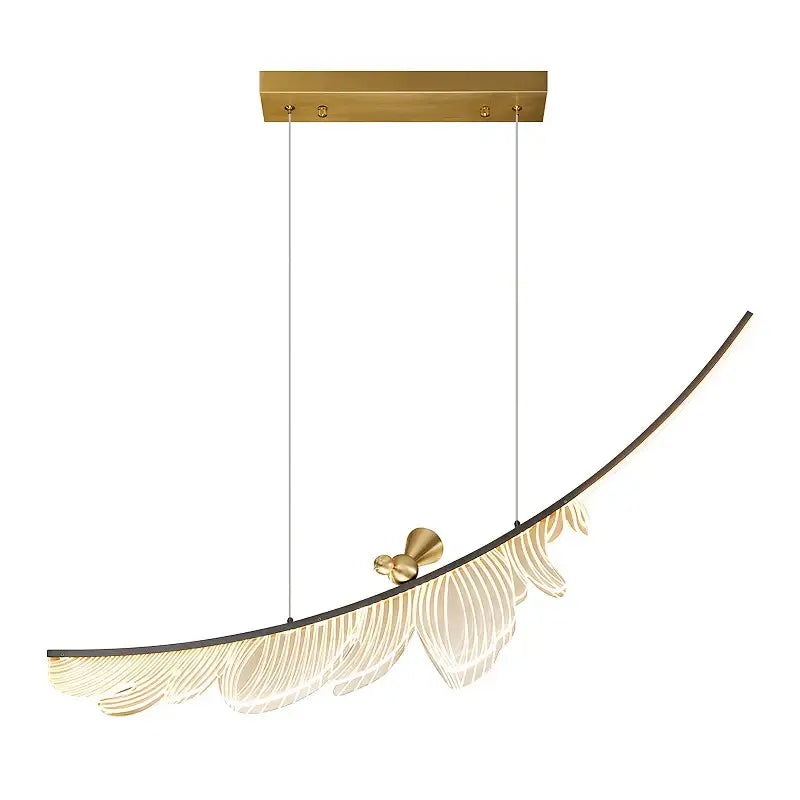 Modern italian copper chandelier gold bird pendant light dining room