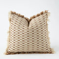 Modern ivory tawny rabbit fur pillow covers living room decor
