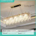 Modern leaf textured glass crystal led ceiling lamp living room