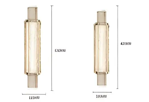 Modern luxe gold crystal glass wall lamp bedroom sconce set