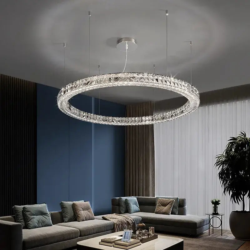 Modern luxury chrome decorbites crystal led chandelier dining room