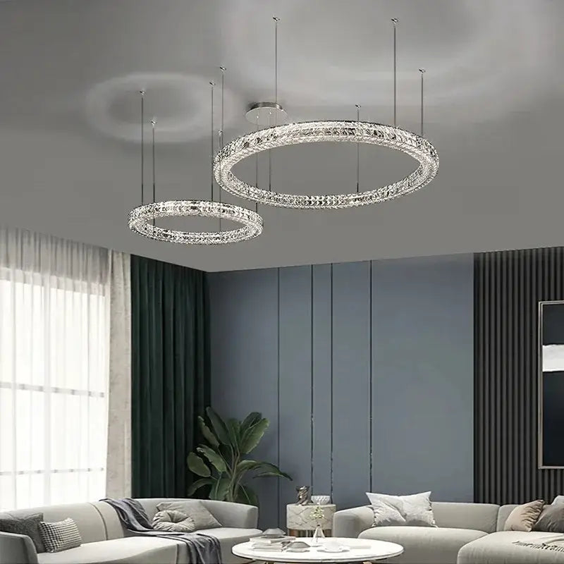 Modern luxury chrome decorbites crystal led chandelier dining room