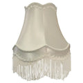 Modern luxury cream fringed cloth lampshade bedroom lace decor