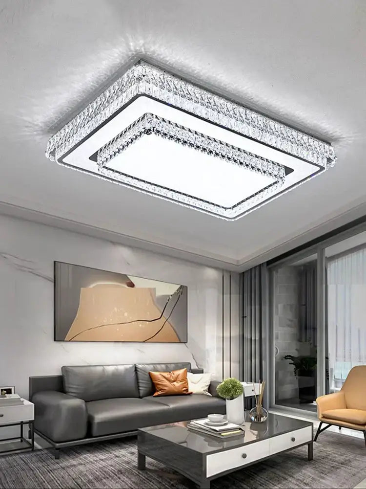 Modern luxury crystal led ceiling lamp bedroom chandelier