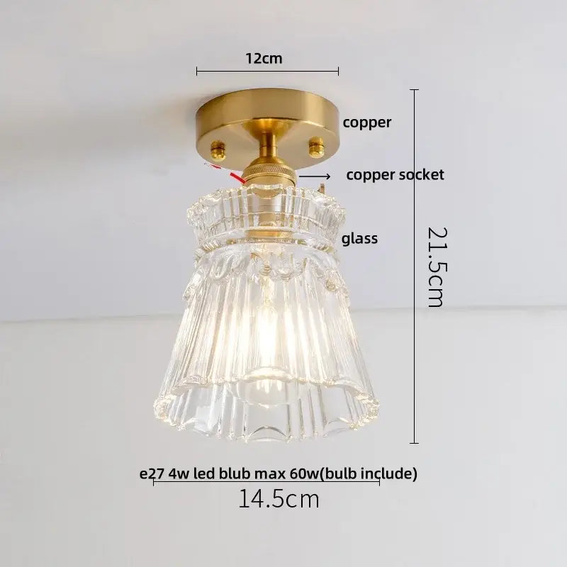 Modern luxury decorbites crystal glass ceiling lamp living room light