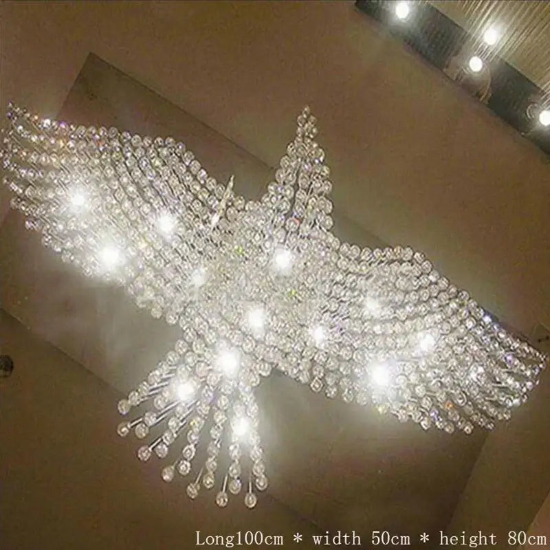 Modern luxury eagles crystal chandelier for living room lighting