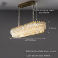 Modern luxury gold double crystal ceiling chandelier living room