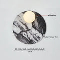 Modern marble glass globe led wall lamp bathroom mirror light
