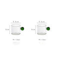 Modern marble sphere glass espresso cups kitchen set with saucers