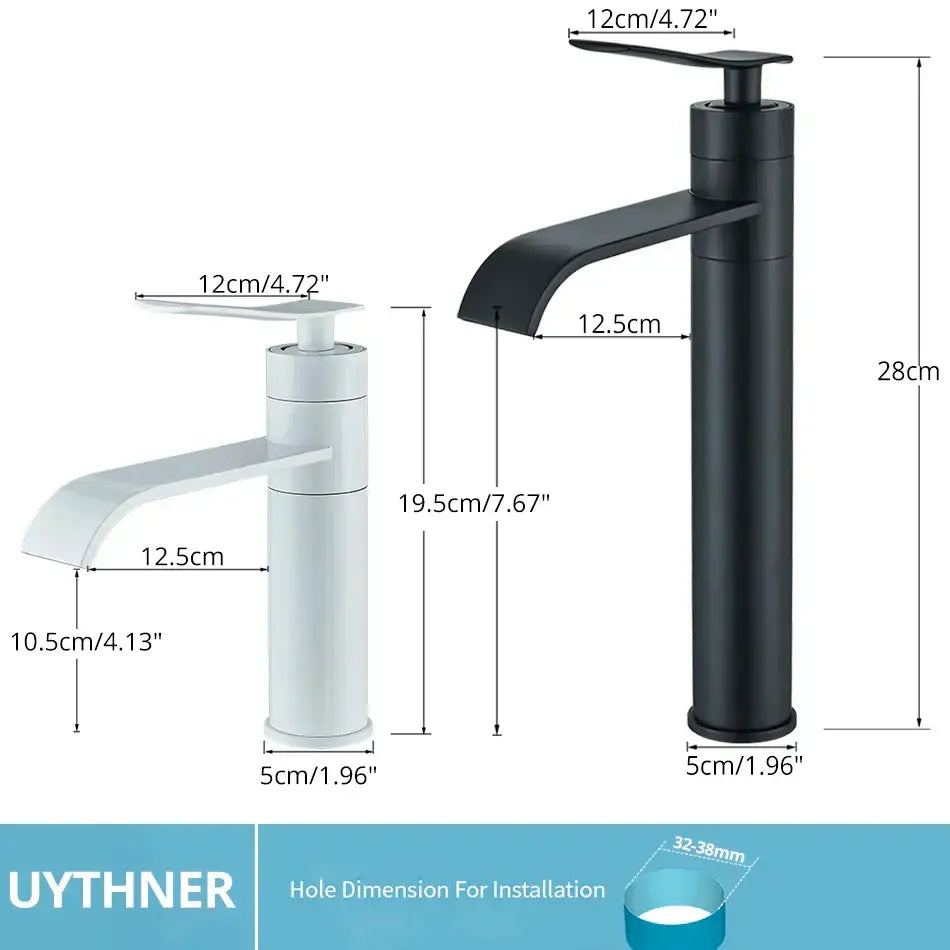 Modern matte black basin faucet mixer bathroom curved spout