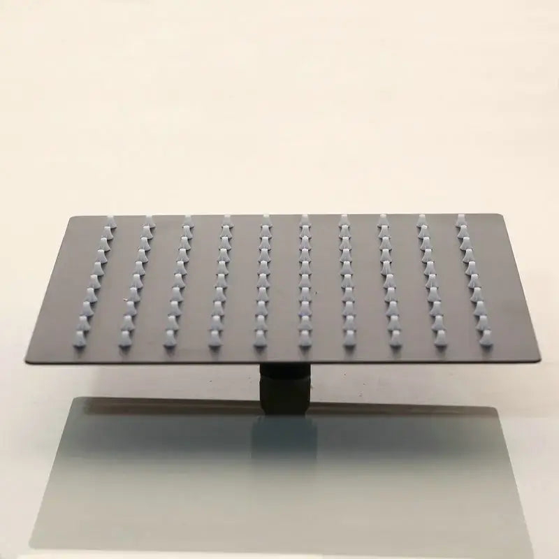 Modern matte black digital shower faucet bathroom rainfall system