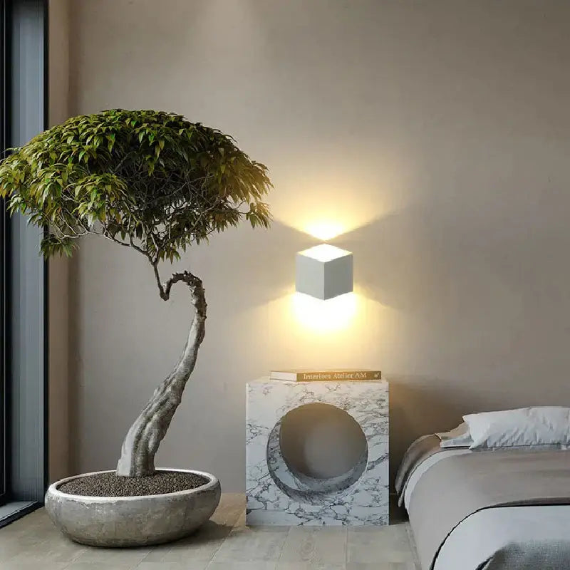 Modern matte black dual-head wall light outdoor sconce decor