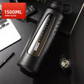 Modern matte black insulated glass water cup kitchen drinkware