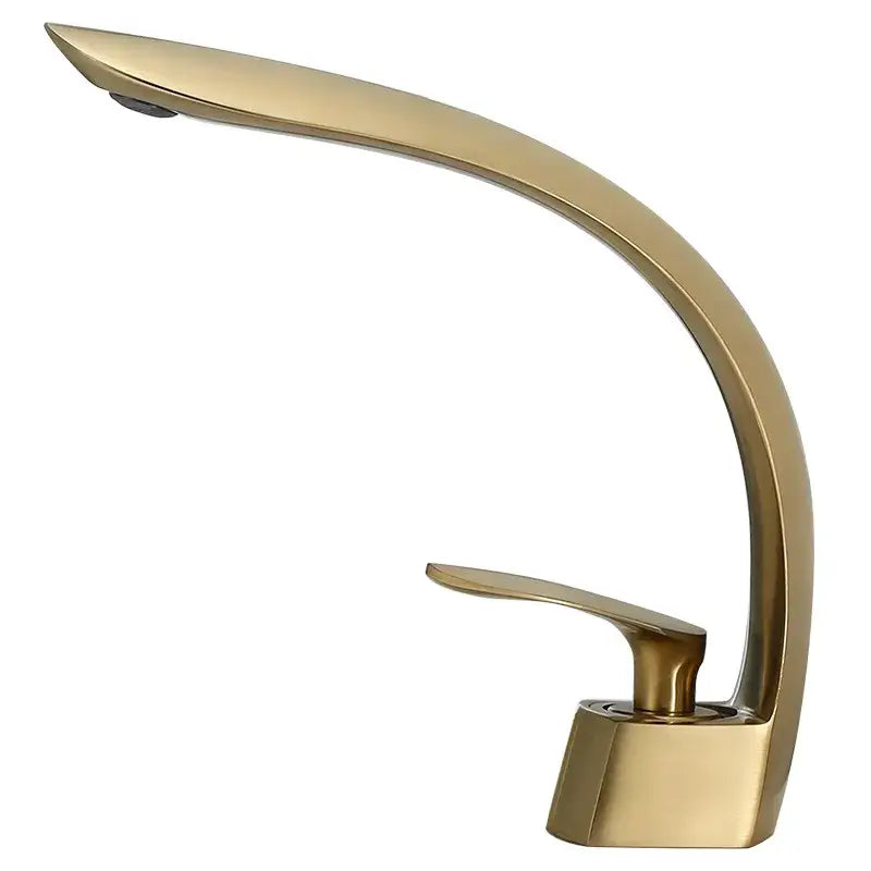 Modern matte black waterfall basin faucet single handle mixer bathroom