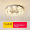 Modern metal glass chandelier led ceiling lamp living room decor