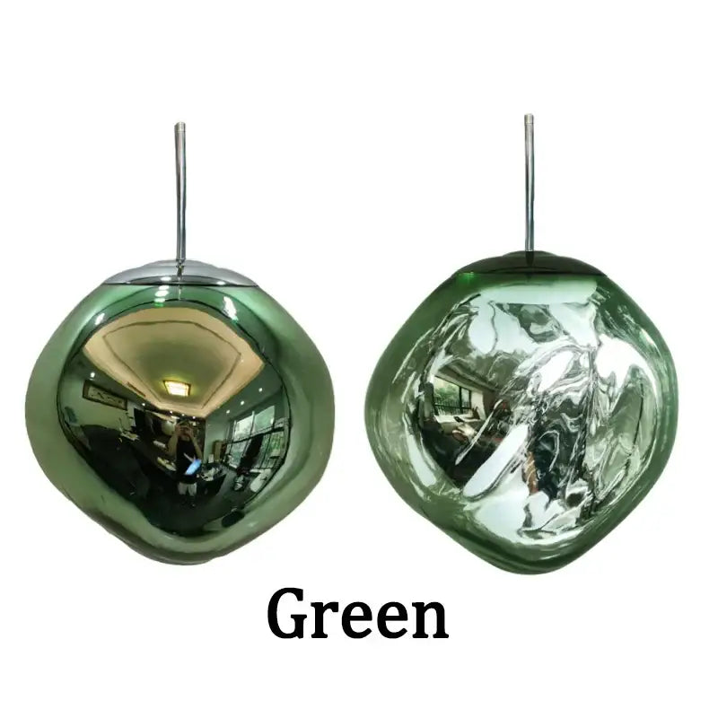 Modern metallic glass pendant lights dining room cluster fixture